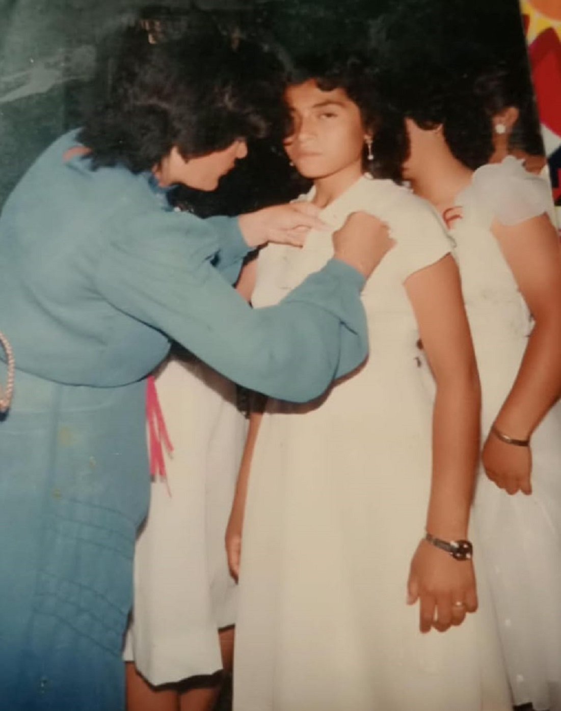 Prof. Zoila Vergara y Angelita Morales en Fiesta de promoción